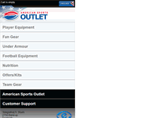 Tablet Screenshot of american-sports-outlet.com